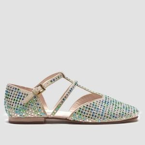 Gril Zara rhinestone ballet flats